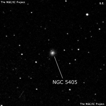 NGC 5405 - спиральная галактика. Описание NGC 5405:, Галактика в созвездии Волопас