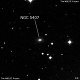 NGC 5407 - галактика. Описание NGC 5407:, Галактика в созвездии Гончие Псы