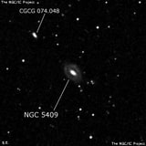 NGC 5409 - спиральная галактика с баром. Описание NGC 5409:, Галактика в созвездии Волопас