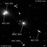 NGC 541 - галактика. Описание NGC 541:, Галактика в созвездии Кит