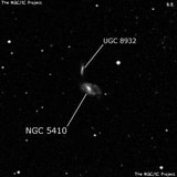 NGC 5410 - спиральная галактика с баром. Описание NGC 5410:, Галактика в созвездии Гончие Псы