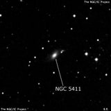 NGC 5411 - галактика. Описание NGC 5411:, Галактика в созвездии Волопас