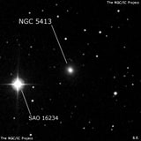 NGC 5413 - эллиптическая галактика. Описание NGC 5413:, Галактика в созвездии Дракон