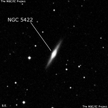 NGC 5422 - линзовидная галактика. Описание NGC 5422:, Галактика в созвездии Большая Медведица