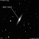 NGC 5422 - линзовидная галактика. Описание NGC 5422:, Галактика в созвездии Большая Медведица