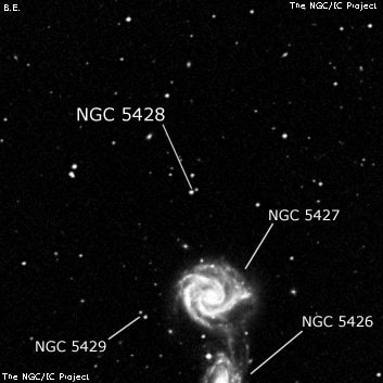 NGC 5428 - две звезды. Описание NGC 5428:, Двойная звезда в созвездии Дева