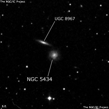 NGC 5434 - спиральная галактика. Описание NGC 5434:, Галактика в созвездии Волопас