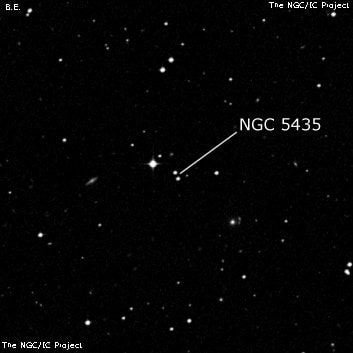 NGC 5435 - две звезды. Описание NGC 5435:, Двойная звезда в созвездии Дева