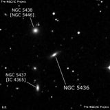NGC 5436 - линзовидная галактика. Описание NGC 5436:, Галактика в созвездии Волопас