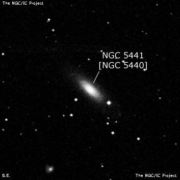 NGC 5441 - спиральная галактика. Описание NGC 5441:, Галактика в созвездии Гончие Псы