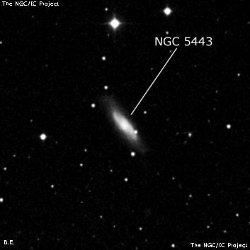 NGC 5443 - спиральная галактика с баром. Описание NGC 5443:, Галактика в созвездии Большая Медведица