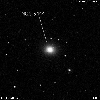 NGC 5444 - эллиптическая галактика. Описание NGC 5444:, Галактика в созвездии Гончие Псы
