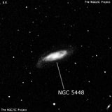 NGC 5448 - спиральная галактика с баром. Описание NGC 5448:, Галактика в созвездии Большая Медведица