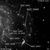 NGC 5449 - H 2 -регион или часть галактики. Описание NGC 5449:, Объект глубокого космоса в созвездии Большая Медведица