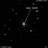 NGC 5459 - линзовидная галактика. Описание NGC 5459:, Галактика в созвездии Волопас