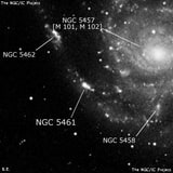 NGC 5461 - H 2 -регион или часть галактики. Описание NGC 5461:, Область H II в созвездии Большая Медведица