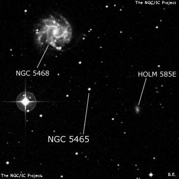 NGC 5465 - одиночная звезда. Описание NGC 5465:, Двойная звезда в созвездии Дева