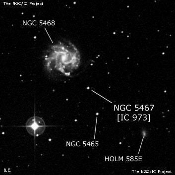 NGC 5467 - одиночная звезда. Описание NGC 5467:, Двойная звезда в созвездии Дева