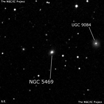 NGC 5469 - линзовидная галактика. Описание NGC 5469:, Галактика в созвездии Волопас