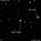 NGC 5469 - линзовидная галактика. Описание NGC 5469:, Галактика в созвездии Волопас