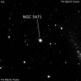 NGC 5471 - H 2 -регион или часть галактики. Описание NGC 5471:, Область H II в созвездии Большая Медведица