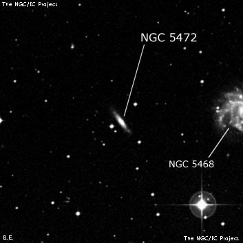 NGC 5472 - галактика. Описание NGC 5472:, Галактика в созвездии Дева