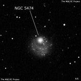 NGC 5474 - спиральная галактика. Описание NGC 5474:, Галактика в созвездии Большая Медведица