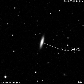 NGC 5475 - спиральная галактика. Описание NGC 5475:, Галактика в созвездии Большая Медведица