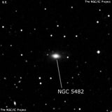 NGC 5482 - линзовидная галактика. Описание NGC 5482:, Галактика в созвездии Волопас