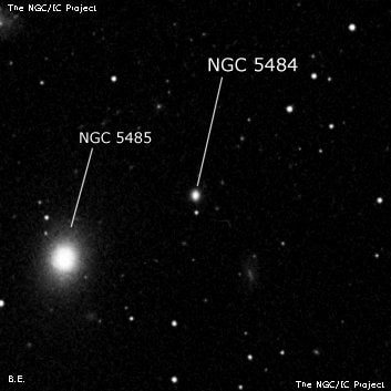 NGC 5484 - эллиптическая галактика. Описание NGC 5484:, Галактика в созвездии Большая Медведица