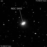 NGC 5493 - линзовидная галактика. Описание NGC 5493:, Галактика в созвездии Дева