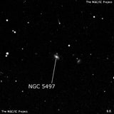 NGC 5497 - спиральная галактика с баром. Описание NGC 5497:, Галактика в созвездии Волопас