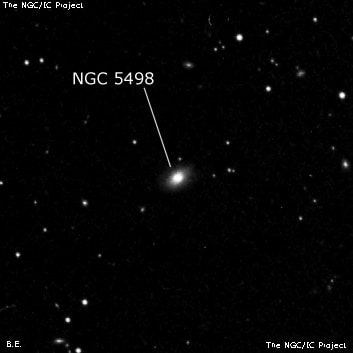 NGC 5498 - галактика. Описание NGC 5498:, Галактика в созвездии Волопас