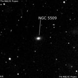 NGC 5509 - линзовидная галактика. Описание NGC 5509:, Галактика в созвездии Волопас