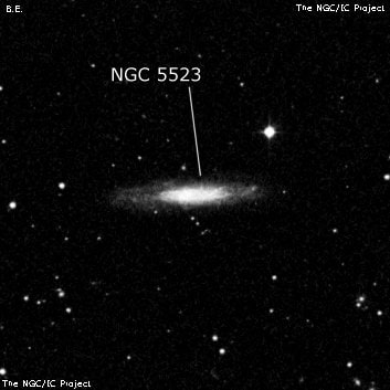 NGC 5523 - спиральная галактика. Описание NGC 5523:, Галактика в созвездии Волопас