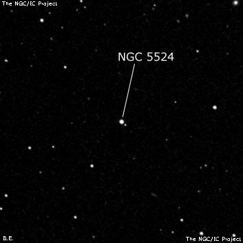 NGC 5524 - две звезды. Описание NGC 5524:, Двойная звезда в созвездии Волопас