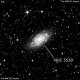 NGC 5530 - спиральная галактика с баром. Описание NGC 5530:, Галактика в созвездии Волк