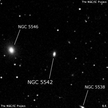 NGC 5542 - галактика. Описание NGC 5542:, Галактика в созвездии Волопас