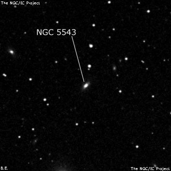 NGC 5543 - спиральная галактика. Описание NGC 5543:, Галактика в созвездии Волопас