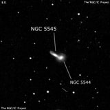NGC 5545 - галактика. Описание NGC 5545:, Галактика в созвездии Волопас
