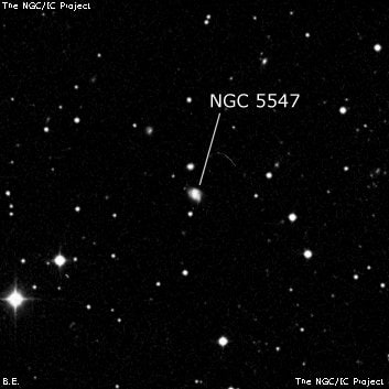 NGC 5547 - галактика. Описание NGC 5547:, Галактика в созвездии Малая Медведица