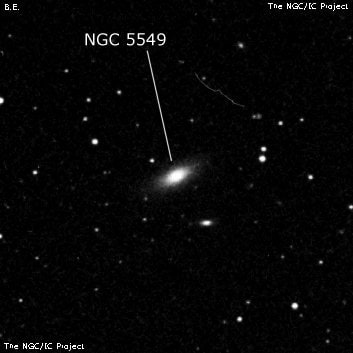 NGC 5549 - линзовидная галактика. Описание NGC 5549:, Галактика в созвездии Дева