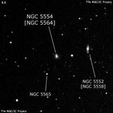 NGC 5554 - спиральная галактика. Описание NGC 5554:, Объект глубокого космоса в созвездии Дева