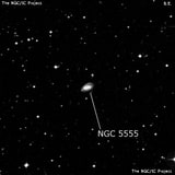 NGC 5555 - спиральная галактика. Описание NGC 5555:, Галактика в созвездии Дева
