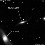 NGC 5560 - спиральная галактика с баром. Описание NGC 5560:, Галактика в созвездии Дева