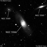 NGC 5566 - спиральная галактика с баром. Описание NGC 5566:, Галактика в созвездии Дева