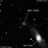 NGC 5569 - спиральная галактика с баром. Описание NGC 5569:, Галактика в созвездии Дева