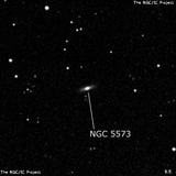 NGC 5573 - спиральная галактика. Описание NGC 5573:, Галактика в созвездии Дева
