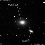 NGC 5576 - эллиптическая галактика. Описание NGC 5576:, Галактика в созвездии Дева