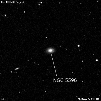 NGC 5596 - линзовидная галактика. Описание NGC 5596:, Галактика в созвездии Волопас